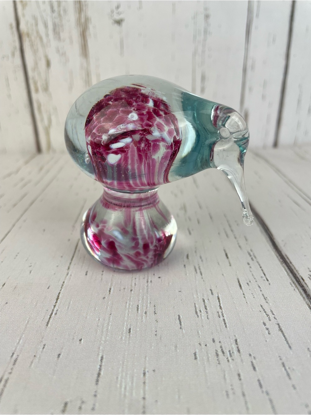 Vintage Hand-Blown Glass Kiwi Bird